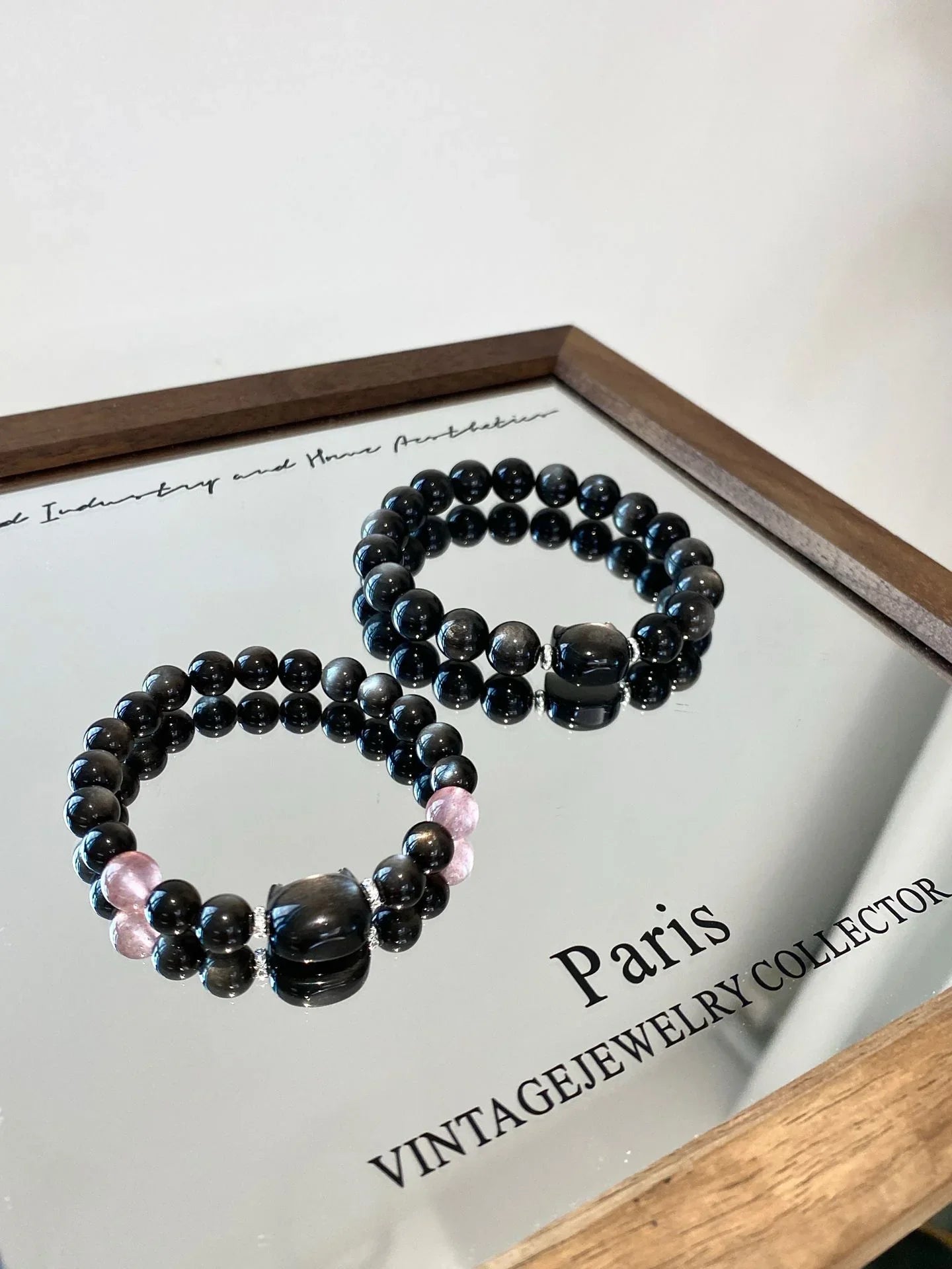 Black Grounding Gemstones Bracelet - Choose Shungite, Obsidian and Tiger's Eye