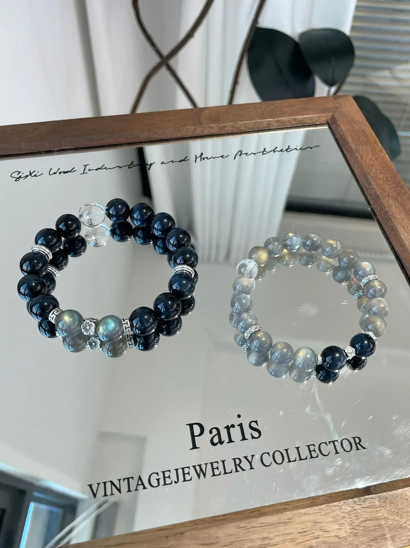 Black Grounding Gemstones Bracelet - Choose Shungite, Obsidian and Tiger's Eye
