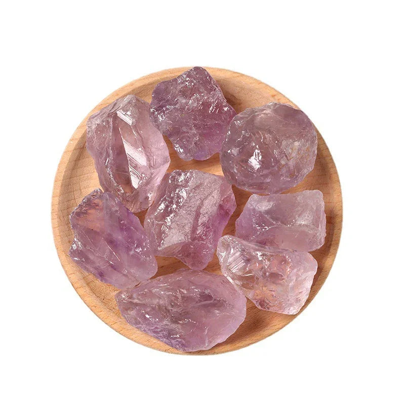 Natural Amethyst Rough Crystal Bag — Hand‑Polished Pieces - Y.S Alley