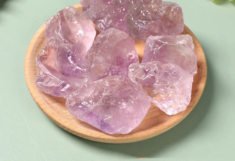 Natural Amethyst Rough Crystal Bag — Hand‑Polished Pieces - Y.S Alley