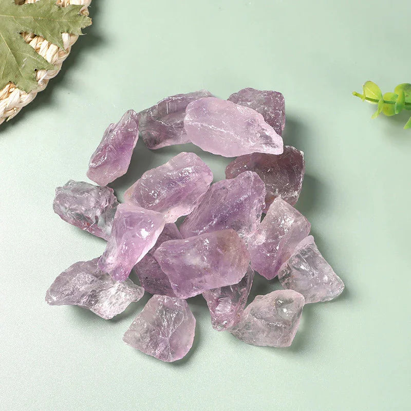Natural Amethyst Rough Crystal Bag — Hand‑Polished Pieces - Y.S Alley