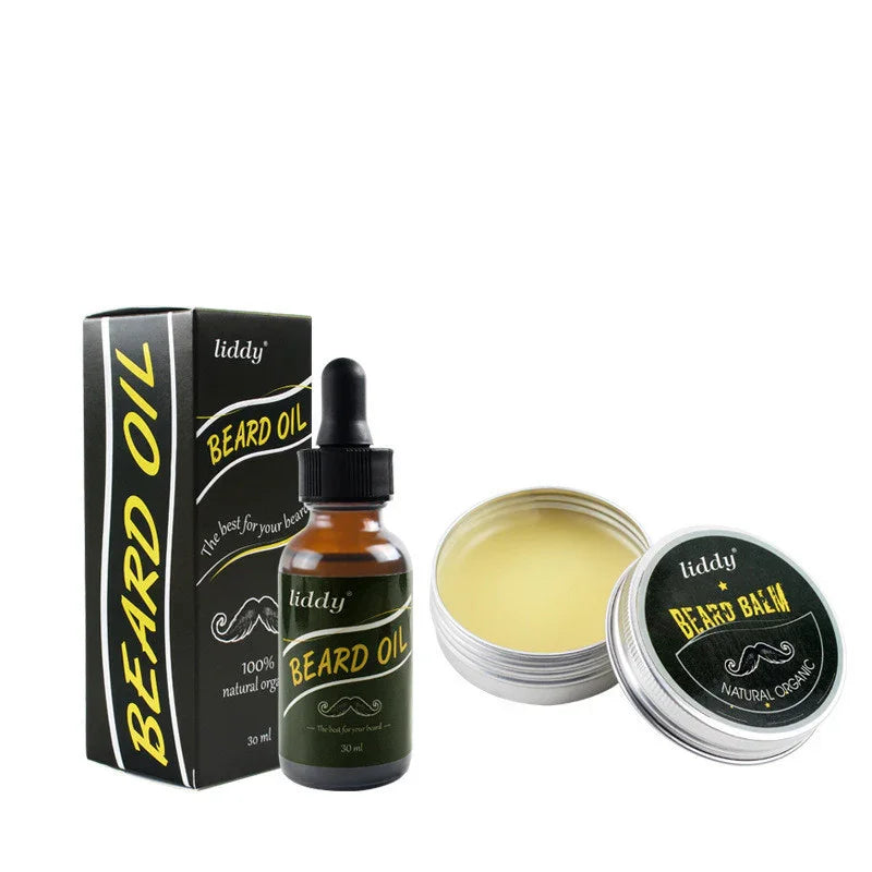 Men’s Beard Care Kit — Oil, Balm & Grooming Tools (Gift Box + Travel Pouch) - Y.S Alley
