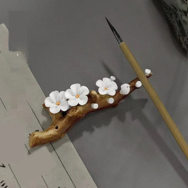 Plum Blossom Ceramic Incense Holder — Pink, Red and White - Y.S Alley
