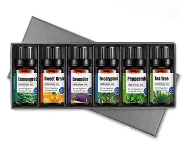 Pure Essential Oil Set — 4-Pack or 6-Pack Aromatherapy Collection - Y.S Alley