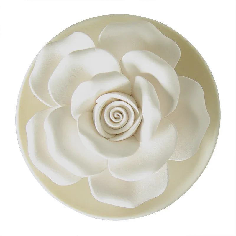 Lotus & Rose Porcelain Aroma Plate — Silent Diffuser - Y.S Alley