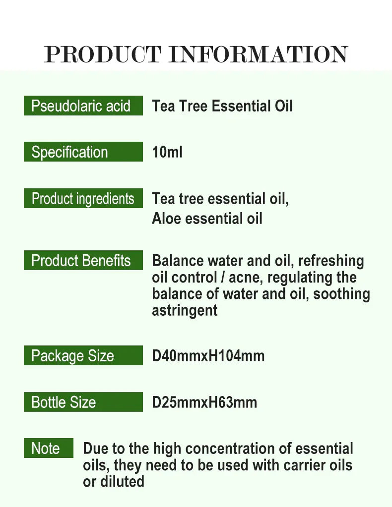 100 % Pure Tea Tree Essential Oil | 10 ml