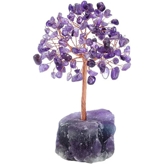 Crystal Tree of Life Gemstone Ornament – 8 Variants