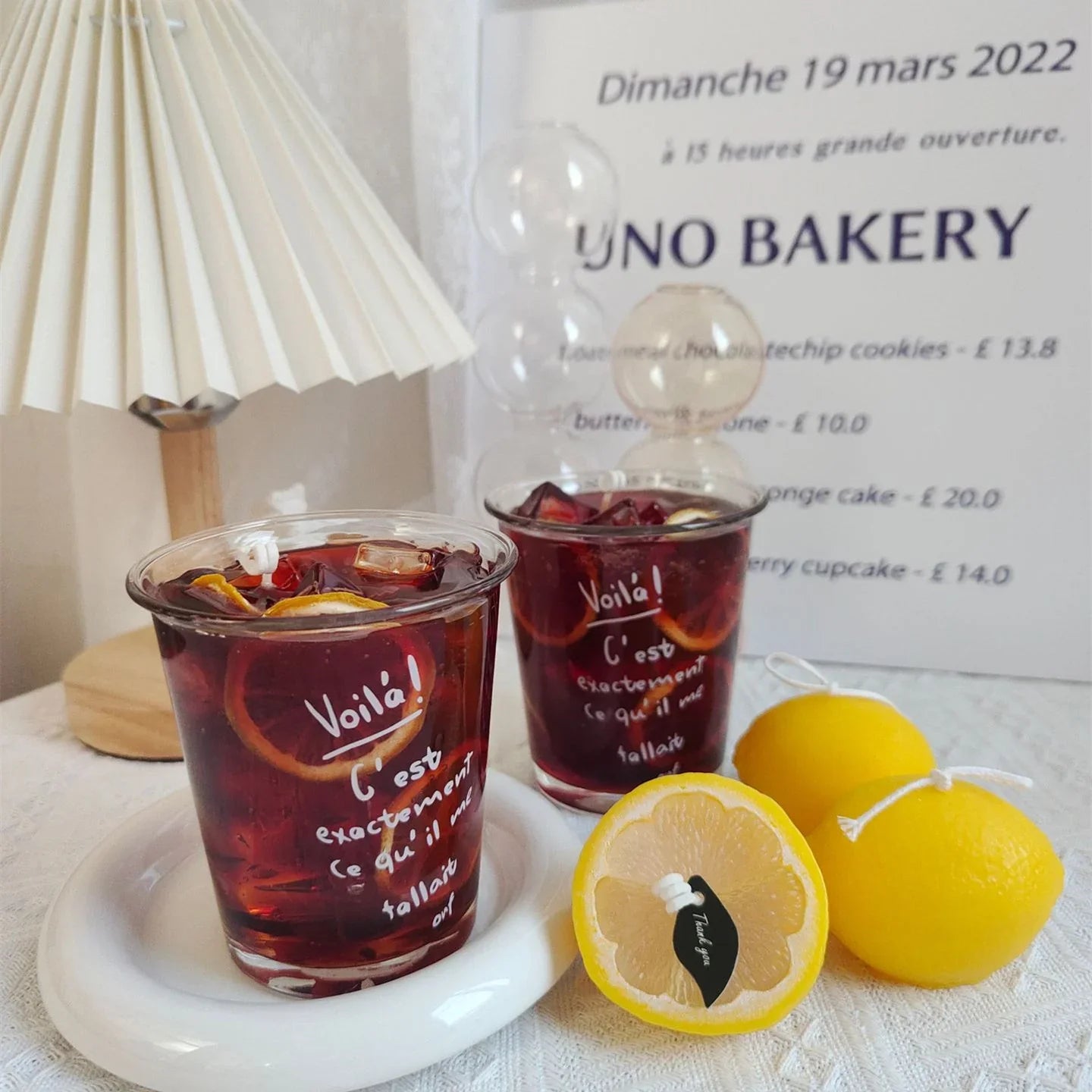 Jelly Wax Glass Candle — Handmade ‘Drink’ Style - Y.S Alley