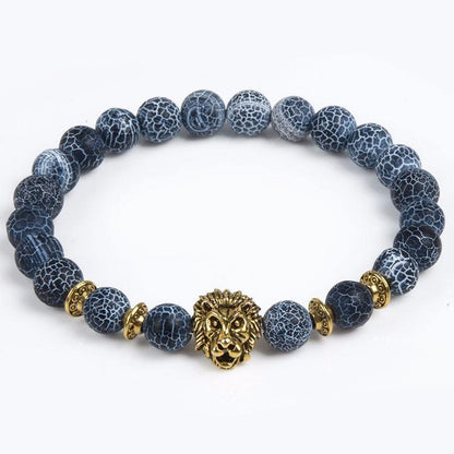 Lion Bead Bracelet | Silver or Gold Accents - Y.S Alley