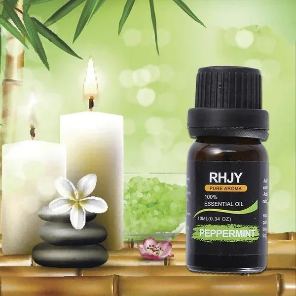 RHJY 100 % Pure Essential-Oil Set — 14-Bottle Collection (10 ml Each) - Y.S Alley