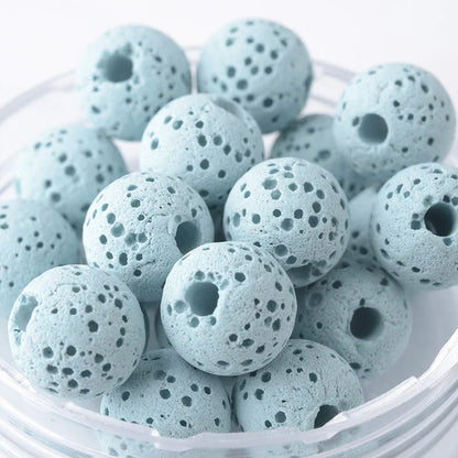 Lava Stone Diffuser Beads — 6 mm ~ 14 mm (14 Colors) - Y.S Alley