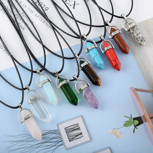Prism Point Pendant — Choose Your Crystal, Wear Your Intention - Y.S Alley
