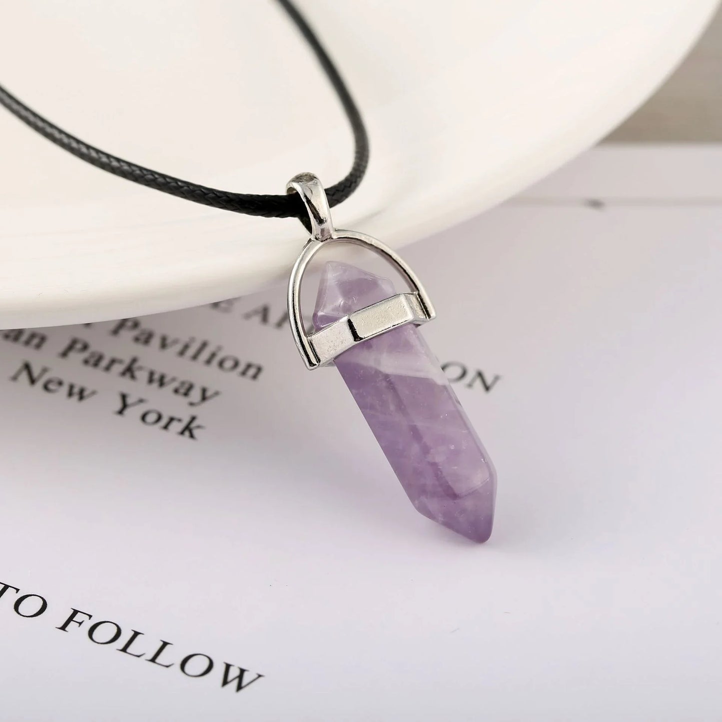 Prism Point Pendant — Choose Your Crystal, Wear Your Intention - Y.S Alley
