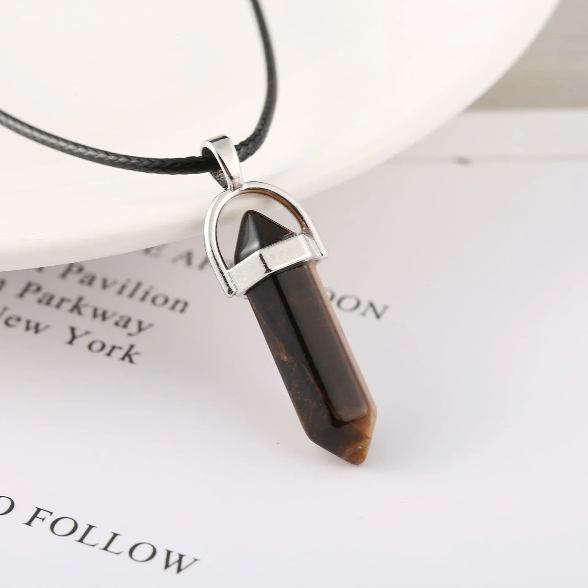 Prism Point Pendant — Choose Your Crystal, Wear Your Intention - Y.S Alley