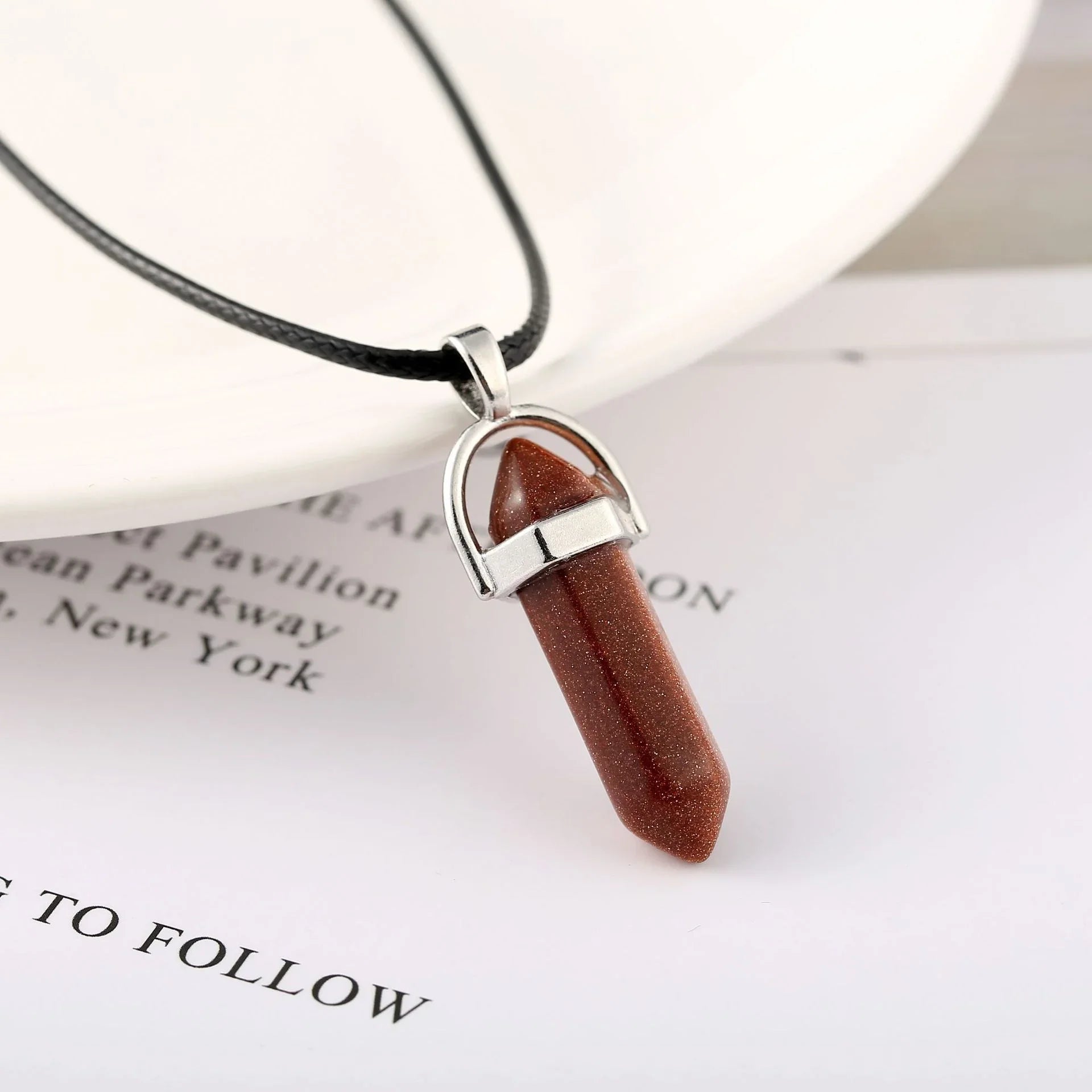 Prism Point Pendant — Choose Your Crystal, Wear Your Intention - Y.S Alley