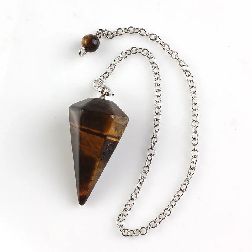 Pendulum Point Crystal Necklace — 11 Stones, 1 Purpose: Inner Guidance - Y.S Alley