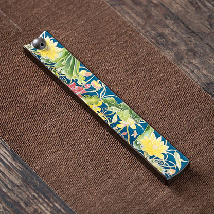 Hand‑Enamel Incense Stick Holder — Classical Chinese Series (6 Patterns) - Y.S Alley