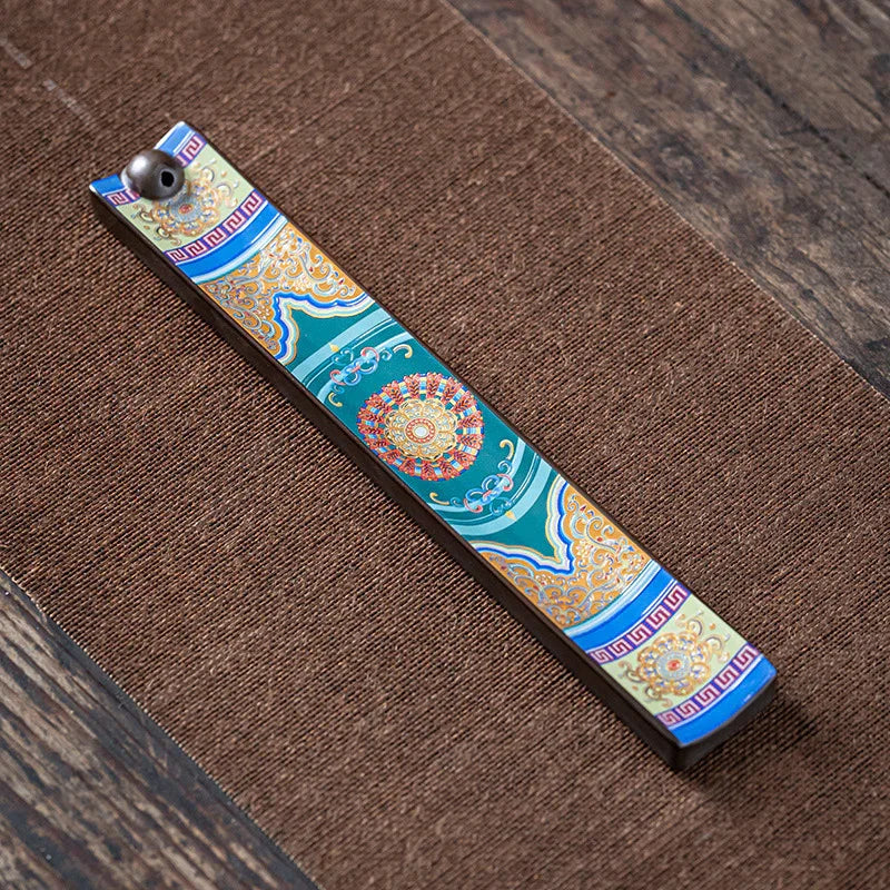 Hand‑Enamel Incense Stick Holder — Classical Chinese Series (6 Patterns) - Y.S Alley