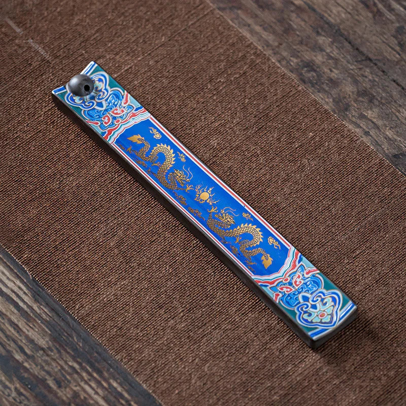 Hand‑Enamel Incense Stick Holder — Classical Chinese Series (6 Patterns) - Y.S Alley