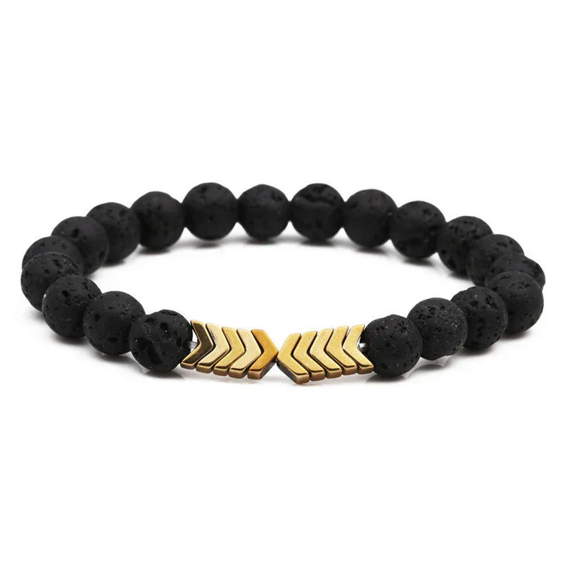 Vulcan Arrow Lava-Stone Bracelet — Ground & Go Forward - Y.S Alley