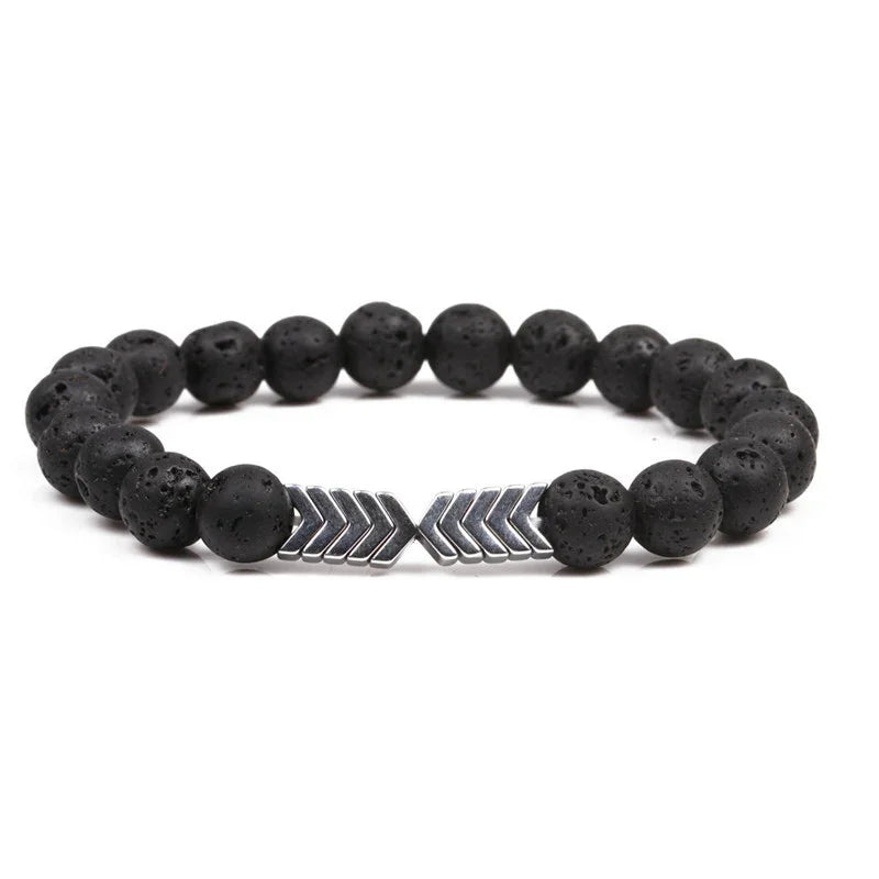 Vulcan Arrow Lava-Stone Bracelet — Ground & Go Forward - Y.S Alley