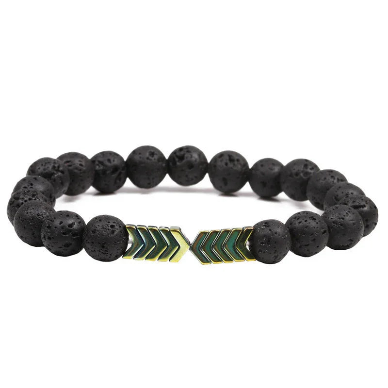 Vulcan Arrow Lava-Stone Bracelet — Ground & Go Forward - Y.S Alley