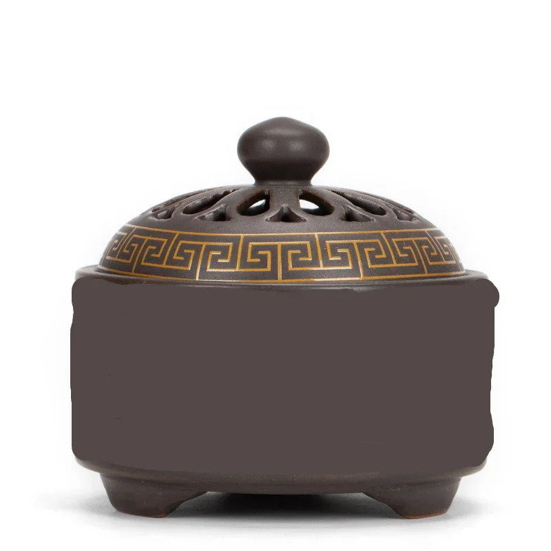 Cloisonné Ceramic Incense Burner — Hand-Made Backflow Censer - Y.S Alley