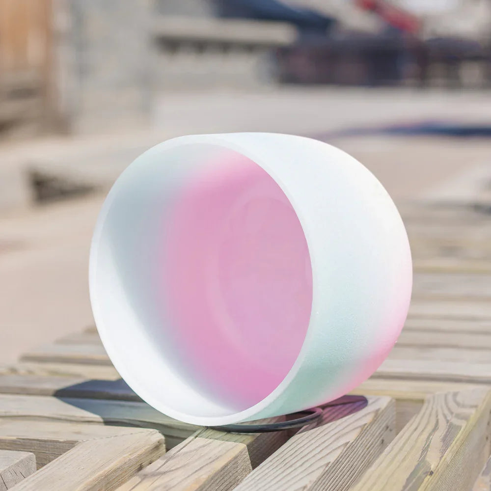 Pink Quartz Crystal Singing Bowl — Hand-Polished, 99.99 % Pure Quartz - Y.S Alley