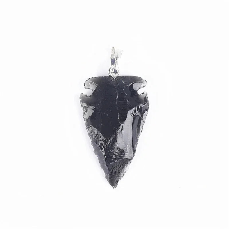 Shadow Arrow Obsidian Pendant — Cut Through Negativity - Y.S Alley