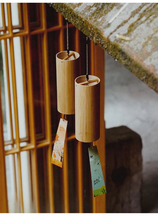 Four-Seasons Bamboo Chime — 8-Tone Hand-Tuned Cylinders - Y.S Alley