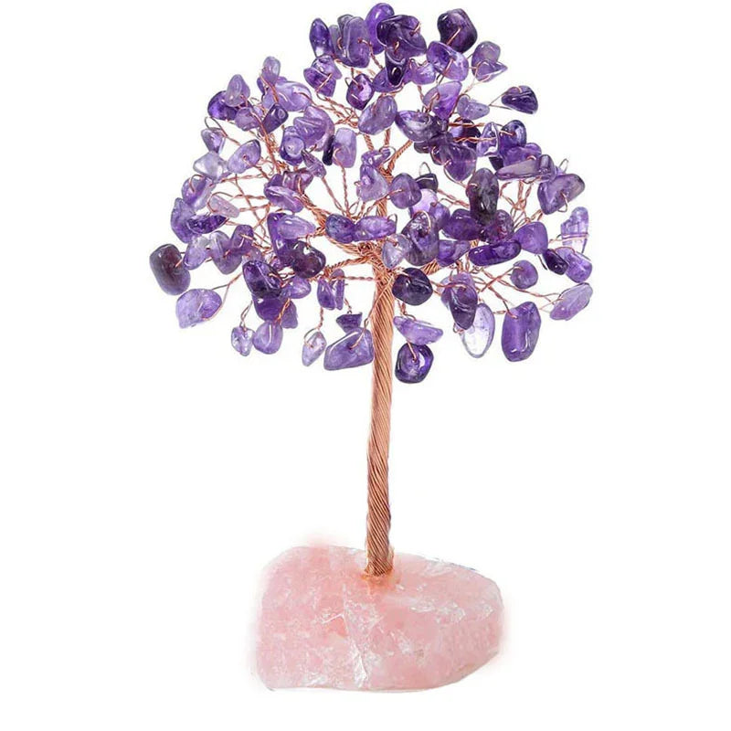 Crystal Tree of Life Gemstone Ornament – 8 Variants