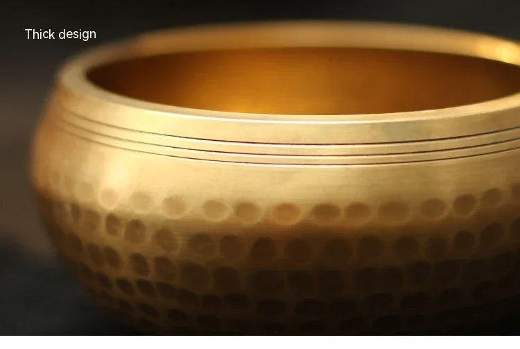 Hand-Hammered Lotus Buddhist Singing Bowl - Y.S Alley