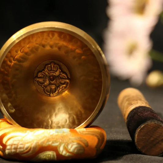Hand-Hammered Lotus Buddhist Singing Bowl - Y.S Alley
