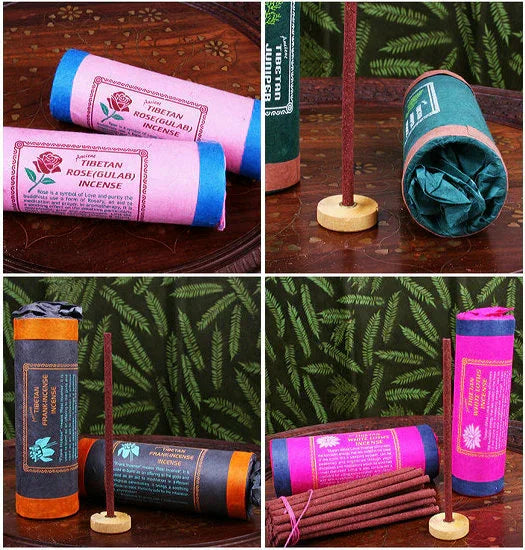 Himalayas Hand‑Rolled Incense — 30 Sticks + Cork Holder - Y.S Alley
