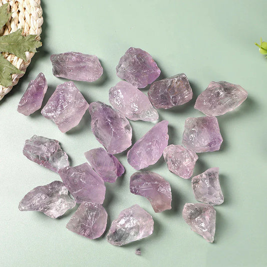 Natural Amethyst Rough Crystal Bag — Hand‑Polished Pieces - Y.S Alley