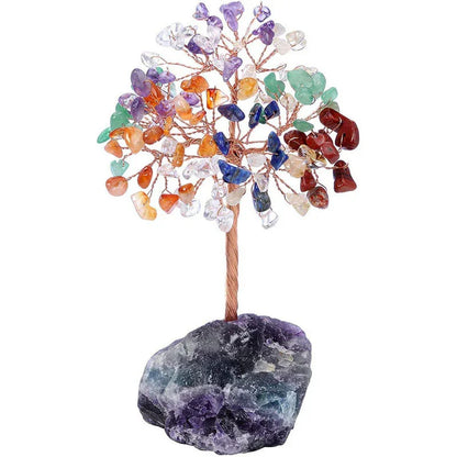 Crystal Tree of Life Gemstone Ornament – 8 Variants