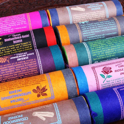 Himalayas Hand‑Rolled Incense — 30 Sticks + Cork Holder - Y.S Alley