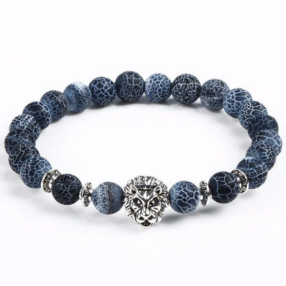 Lion Bead Bracelet | Silver or Gold Accents - Y.S Alley