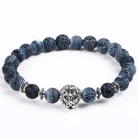 Lion Bead Bracelet | Silver or Gold Accents - Y.S Alley