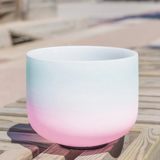 Pink Quartz Crystal Singing Bowl — Hand-Polished, 99.99 % Pure Quartz - Y.S Alley