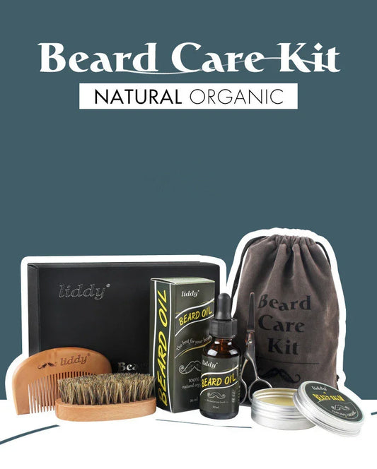 Men’s Beard Care Kit — Oil, Balm & Grooming Tools (Gift Box + Travel Pouch) - Y.S Alley