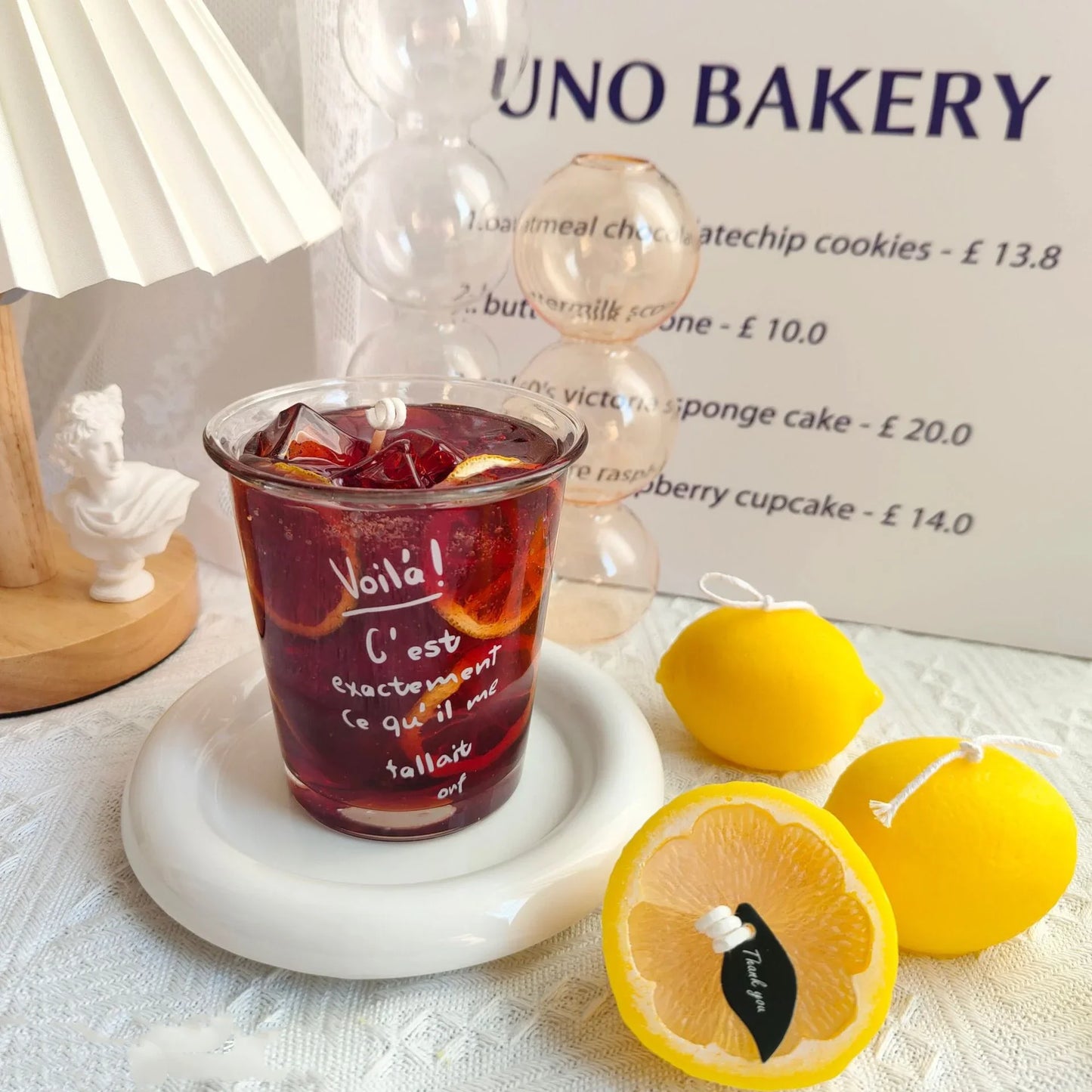 Jelly Wax Glass Candle — Handmade ‘Drink’ Style - Y.S Alley
