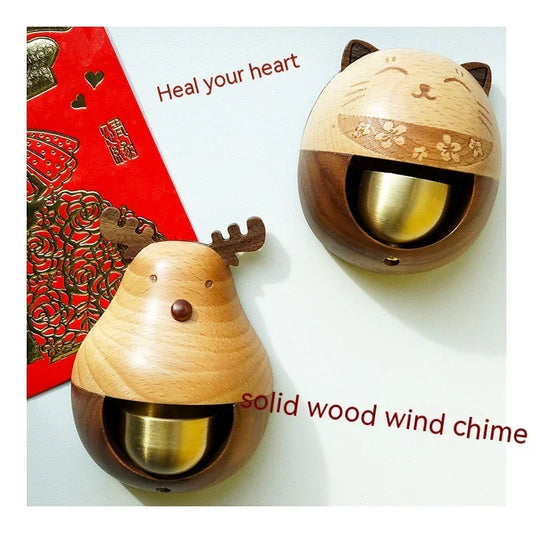 House-Blessing Animal Doorbell — Deer • Lucky Cat • Blessing Rabbit (10 × 7 × 4 cm) - Y.S Alley