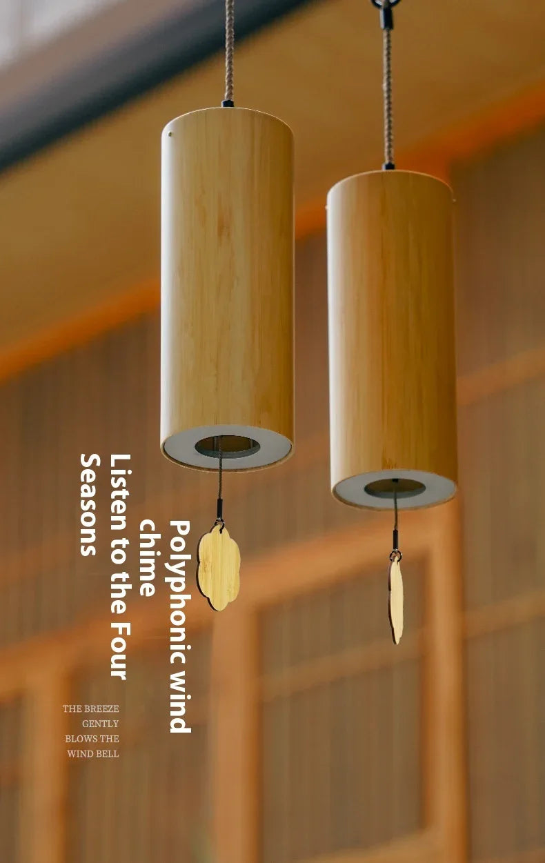 Four-Seasons Bamboo Chime — 8-Tone Hand-Tuned Cylinders - Y.S Alley