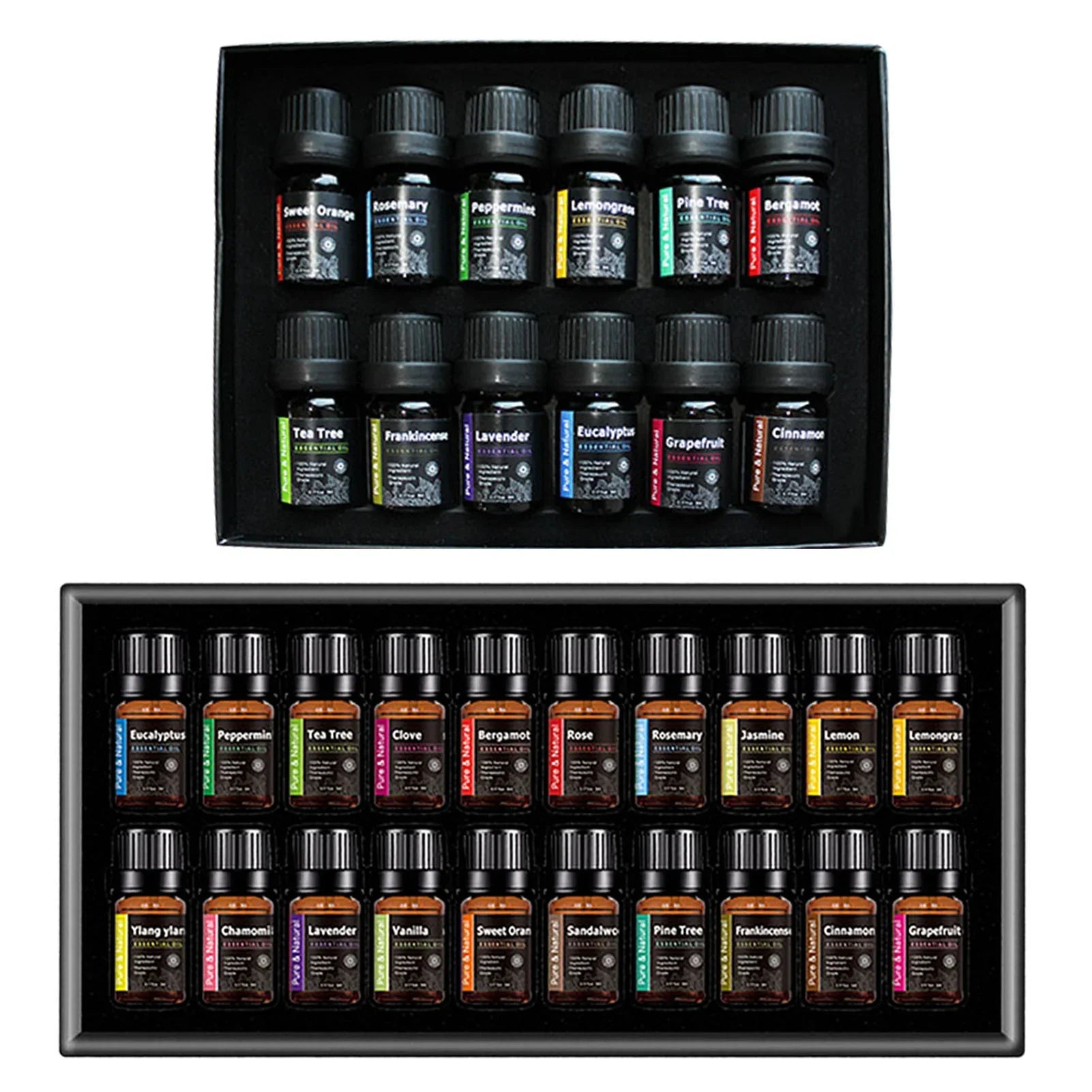 RHJY 100 % Pure Essential-Oil Set — 14-Bottle Collection (10 ml Each) - Y.S Alley