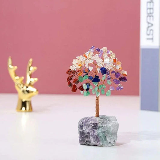 Crystal Tree of Life Gemstone Ornament – 8 Variants