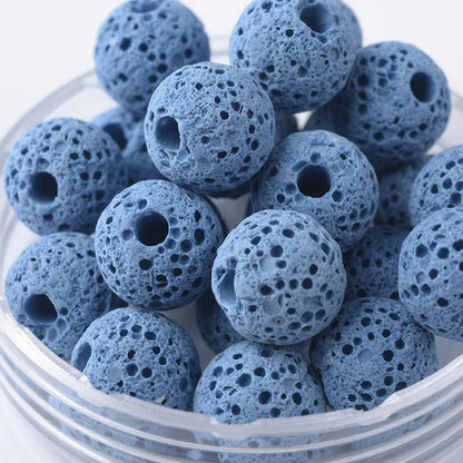 Lava Stone Diffuser Beads — 6 mm ~ 14 mm (14 Colors) - Y.S Alley
