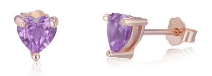 Petite Gemstone Stud Earrings 925 Sterling Silver - Y.S Alley