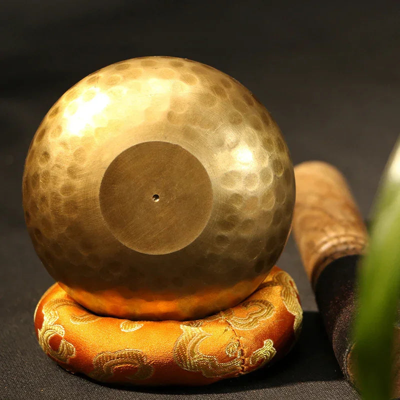 Hand-Hammered Lotus Buddhist Singing Bowl - Y.S Alley