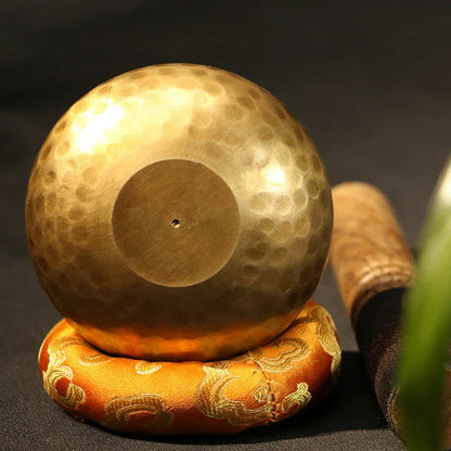 Hand-Hammered Lotus Buddhist Singing Bowl - Y.S Alley